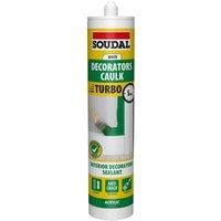 Soudal Turbo Decorators Caulk - Extra WHITE (290ml)
