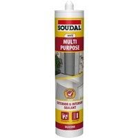 Soudal Multi-purpose Silicone Sealant Brilliant White