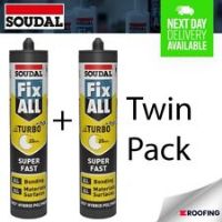 SOUDAL Fix All Turbo Sealant/Adhesive SMX Polymer Sealant WHITE, 290ml TWIN PACK