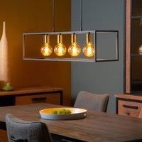Lucide Ruben pendant light with a frame, four-bulb