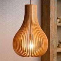 Lucide Bodo hanging light, light wood