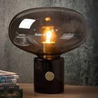 Lucide Charlize table lamp, smoky grey