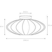 Lucide Corina ceiling light, cream, 40 cm, E27