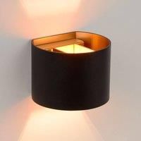 Lucide LED Wall Light, Aluminium, G9 Lamp, 4W, Black, Energy Class A+