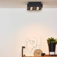 Lucide Xirax downlight, 4-bulb, black