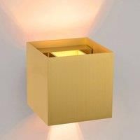 Lucide Xio Modern Up Down Wall Light LED Dim. G9 1x4W 2700K Matt Gold Brass