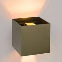 Lucide Wall Light, Aluminum, 3.5 W, Coffee