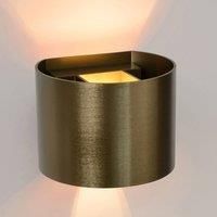 Lucide Wall Light, Aluminum, 3.5 W, Coffee
