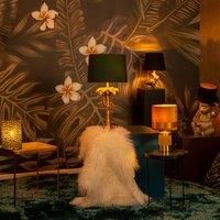 Lucide Extravaganza Frizzle - Table lamp - 18 cm - 1xE14 - Brown
