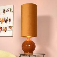 LUCIDE Esterad Retro Floor lamp - Ø34cm - 1xE27 - Ocher Yellow