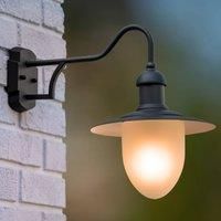 Lucide Aruba outdoor wall light, 25 cm, black