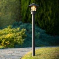 Lucide Zico bollard light, aluminium, black