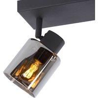 Lucide Alion downlight, smoky grey, 3-bulb