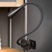 Lucide ZOZY - Clamp lamp - LED Dim. - 1x3W 3000K - 3 StepDim - Black