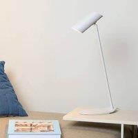 Lucide White Hester desk lamp made of metal