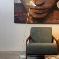 Lucide White Hester floor lamp made of metal