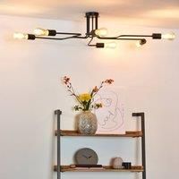 Lucide Black Lester ceiling light with 6 arms