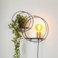 LUCIDE Circle - Wall Light - 1xE27 - Black
