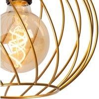 LUCIDE Danza - Deckenleuchte - Ø 25 cm - 1xE27 - Mattes Gold/Messing
