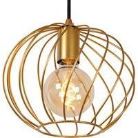 LUCIDE Danza - Pendelleuchten - Ø 25 cm - 1xE27 - Mattes Gold/Messing