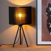 Lucide Tagalog - Tischlampe - Ø 26 cm - 1xE27 - Schwarz