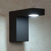 Lucide Texas Modern Wall Spotlight Outdoor - LED - 1x7W 3000K - IP54 - Anthracite, Black