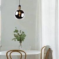 Lucide Julius hanging light, 1-bulb, smoky grey, 28 cm