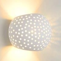 Lucide Gipsy Wall 1 Light Plaster Up and Downlight, White
