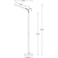 Lucide Gilly - Floor Reading lamp - LED - 1x5W 2700K - White