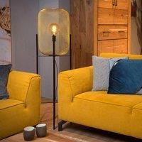 Lucide Mesh floor lamp with four legs, gold