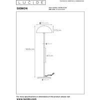 Lucide Siemon floor lamp made of steel, black