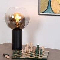 Lucide Marius table lamp glass lampshade, black