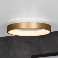 Lucide Vidal Modern Flush Ceiling Light 28cm LED Dim. 1x20W 2700K Matt Gold Brass