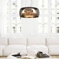 Lucide Pearl hanging light, glass, 50 cm