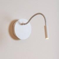 Lucide JOLIJN IP20 White Rechargeable LED Bedside Lamp, Reading Study Bedroom Office Lamp 2W - H 3.6cm