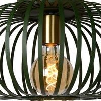 Lucide Manuela cage ceiling light, 40 cm, green
