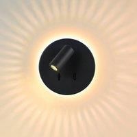 Lucide Bentjer LED wall light 2 light sources black