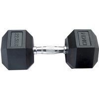 DKN Cast Iron Rubber Encased Hex 2-30kg Weights Hexagonal Dumbbells Single & Set