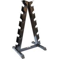 DKN 6 Pairs A-Frame Vertical Rack for Chrome and Rubber Hex Dumbbells