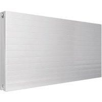 Henrad Everest Single Convector Designer Radiator - White 600 x 400 mm