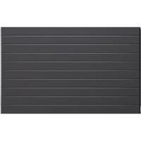 Henrad Everest Single Convector Designer Radiator - Grey 600 x 1200 mm