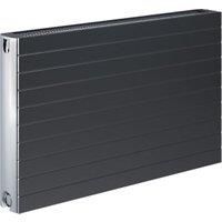 Henrad Everest Double Convector Designer Radiator - Grey 600 x 600 mm