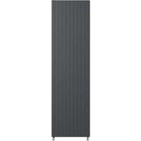 Henrad by Stelrad Grey Alto Concept Double Panel Vertical Designer Radiator - 1800 x 400 mm