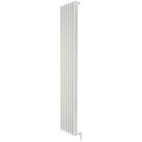 Henrad Verona Slim Single Panel Vertical Designer Radiator - White 2000 x 520 mm