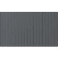 Henrad by Stelrad Grey Silhouette Concept Single Panel Horizontal Designer Radiator - 600 x 1200mm