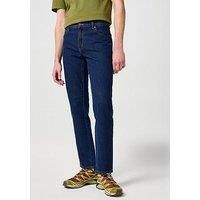 Wrangler Men's Texas Contrast Straight Jeans, Darkstone, 36W 32L UK