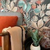 Full Roll and Sample Belgravia Eden Leaf Floral Wallpaper Flower Botanical