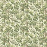 Belgravia Décor Rivington Tree Wallpaper - Modern Wallpaper for Living Room, Bedroom, Hallway - Decorative Luxury Nature Wall Paper with Illustrated Leaves & Trees