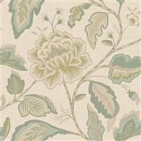 Floral Maya Trail Wallpaper Cream 1722 Textured Vinyl Hessian Effect Belgravia