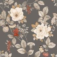 FLORAL WALLPAPER BOTANICAL GARDEN MEADOW FLOWERS ROSES - CHOOSE DESIGN
